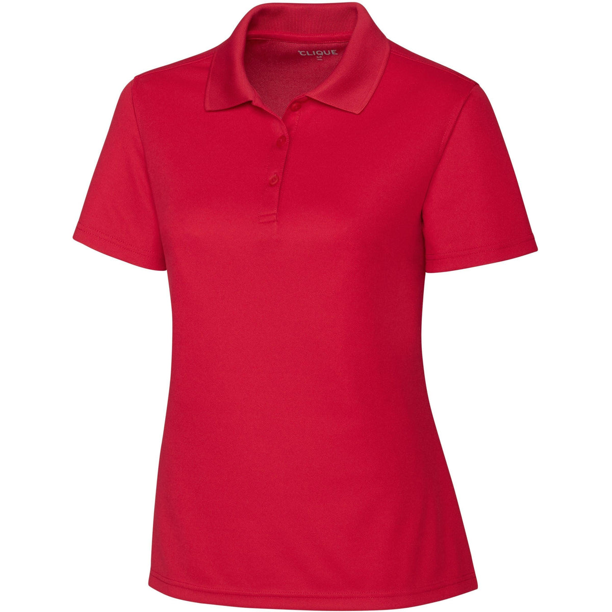 logo-left Clique Women's Spin Pique Polo-Ladies Polos-Clique-Red-XS-Thread Logic