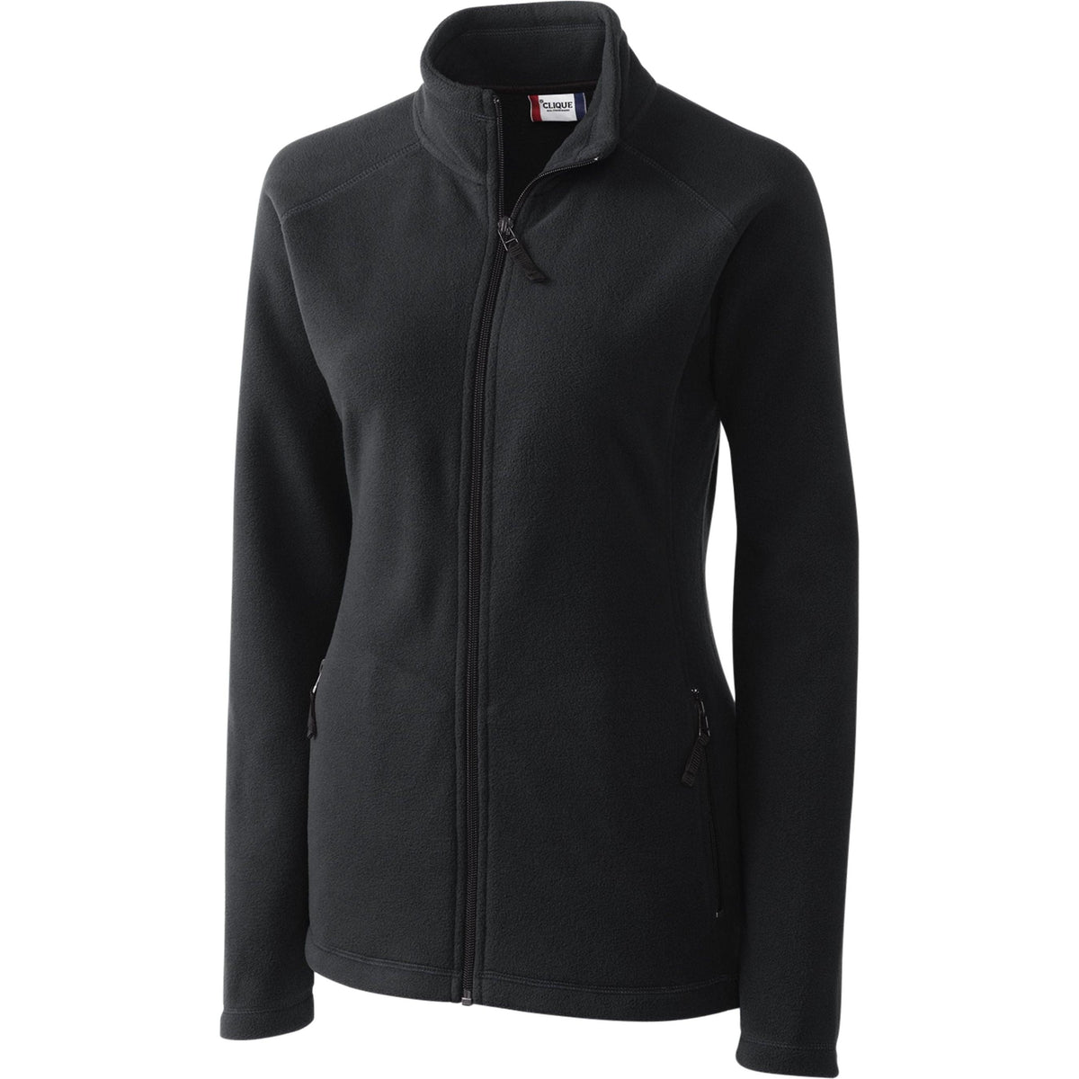 no-logo Clique Women's Summit Full Zip Microfleece-Ladies Jackets-Clique-Charcoal-S-Thread Logic