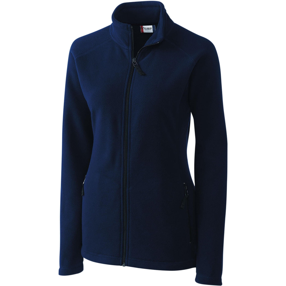 no-logo Clique Women's Summit Full Zip Microfleece-Ladies Jackets-Clique-Navy-S-Thread Logic
