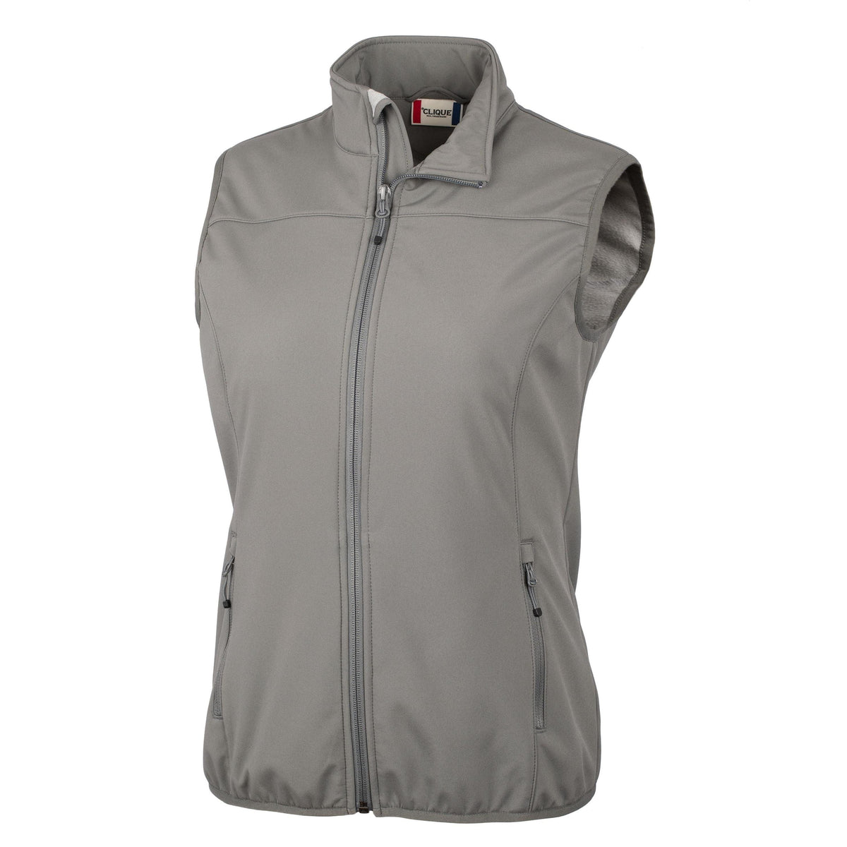 no-logo Clique Women's Trail Softshell Vest-Vests-Clique-Pure Slate-XS-Thread Logic