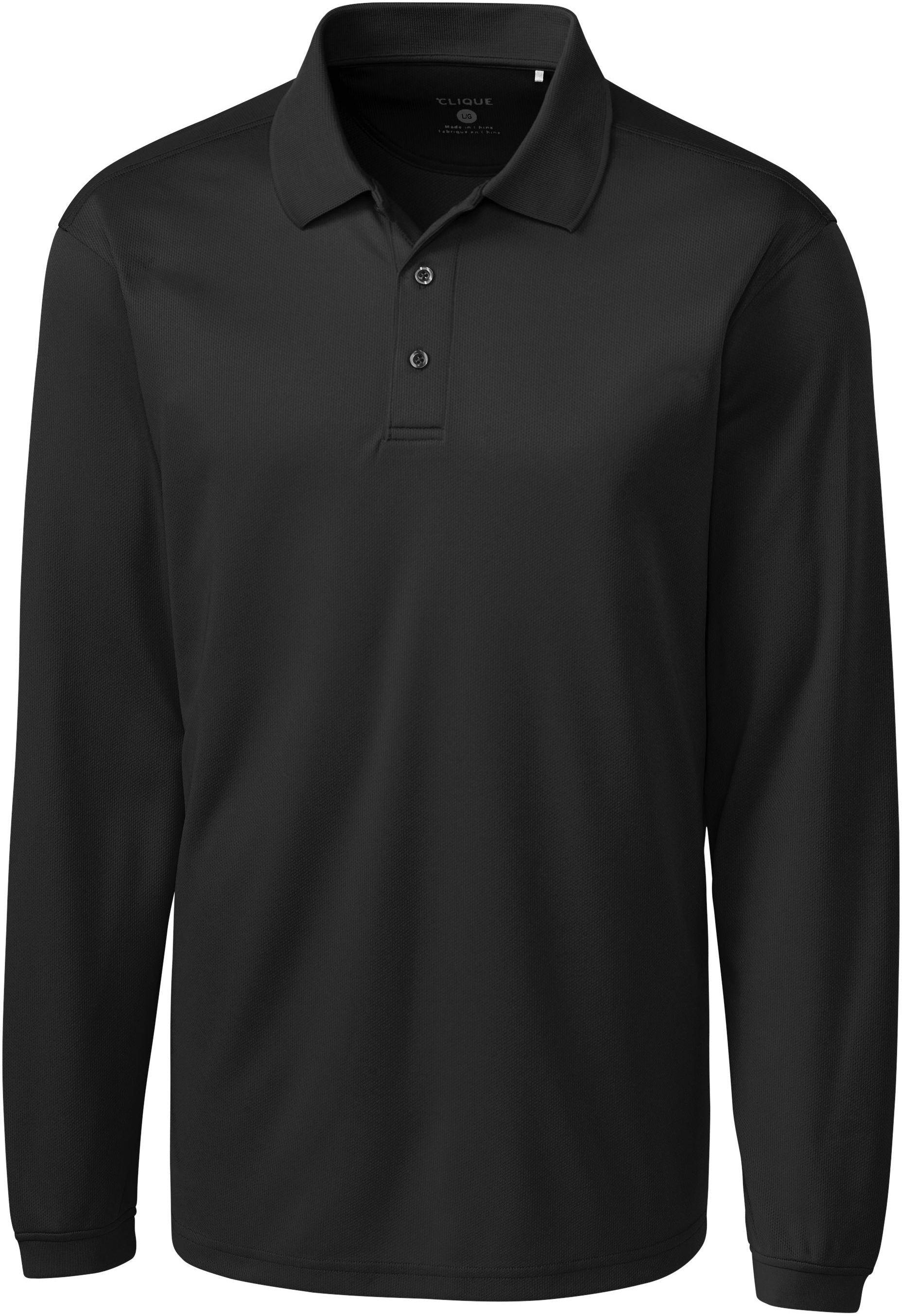 OUTLET-Clique Long Sleeve Ice Pique Polo