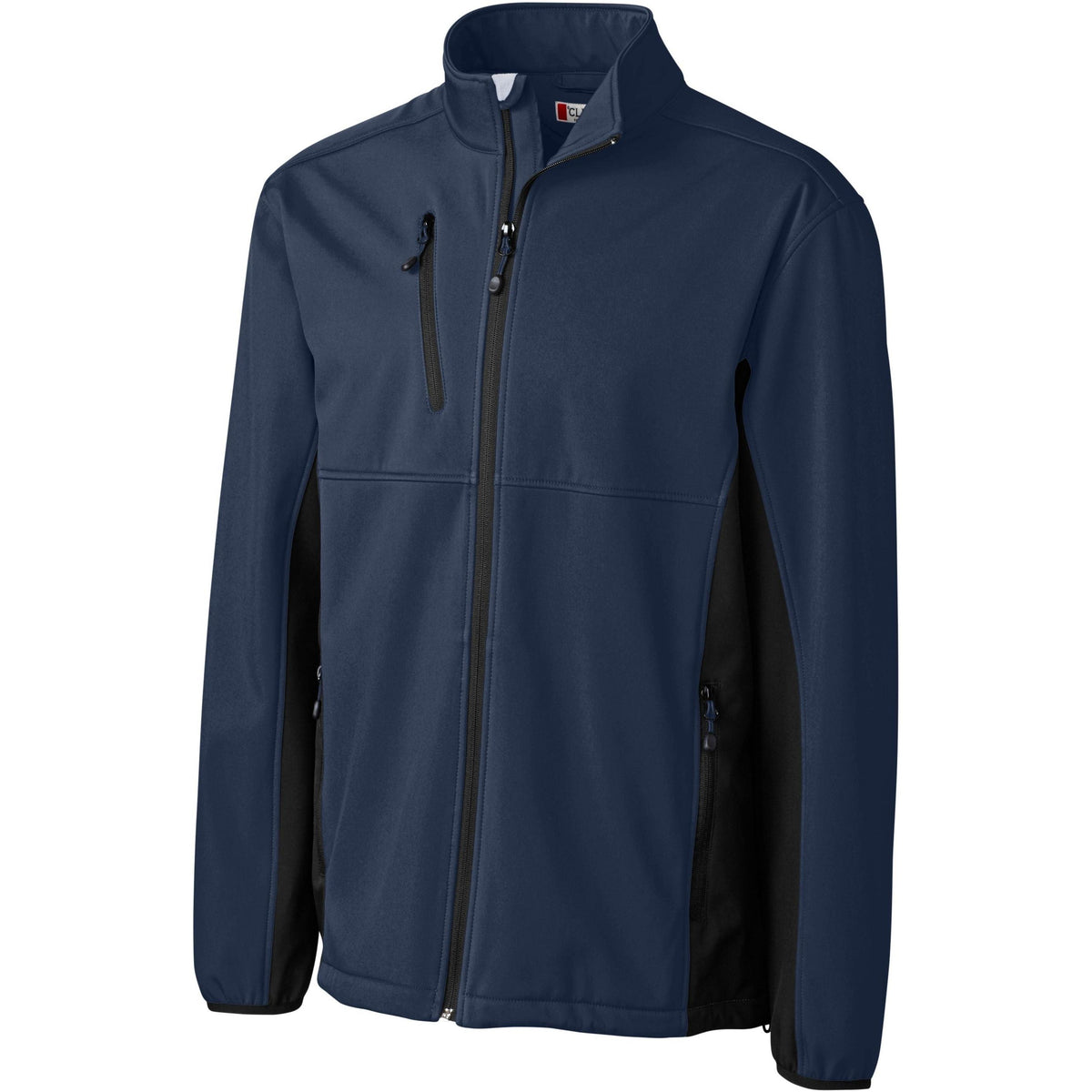 logo-left Clique Narvik Colorblock Softshell-Men's Jackets-Clique-Dark Navy/Black-S-Thread Logic