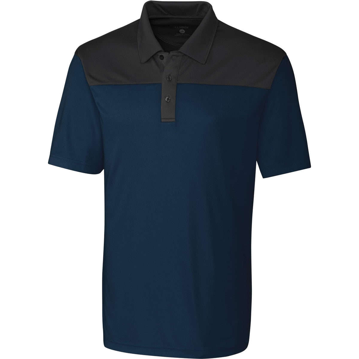 logo-left Clique Parma Colorblock Polo-Men's Polos-Clique-Navy/Titan-S-Thread Logic