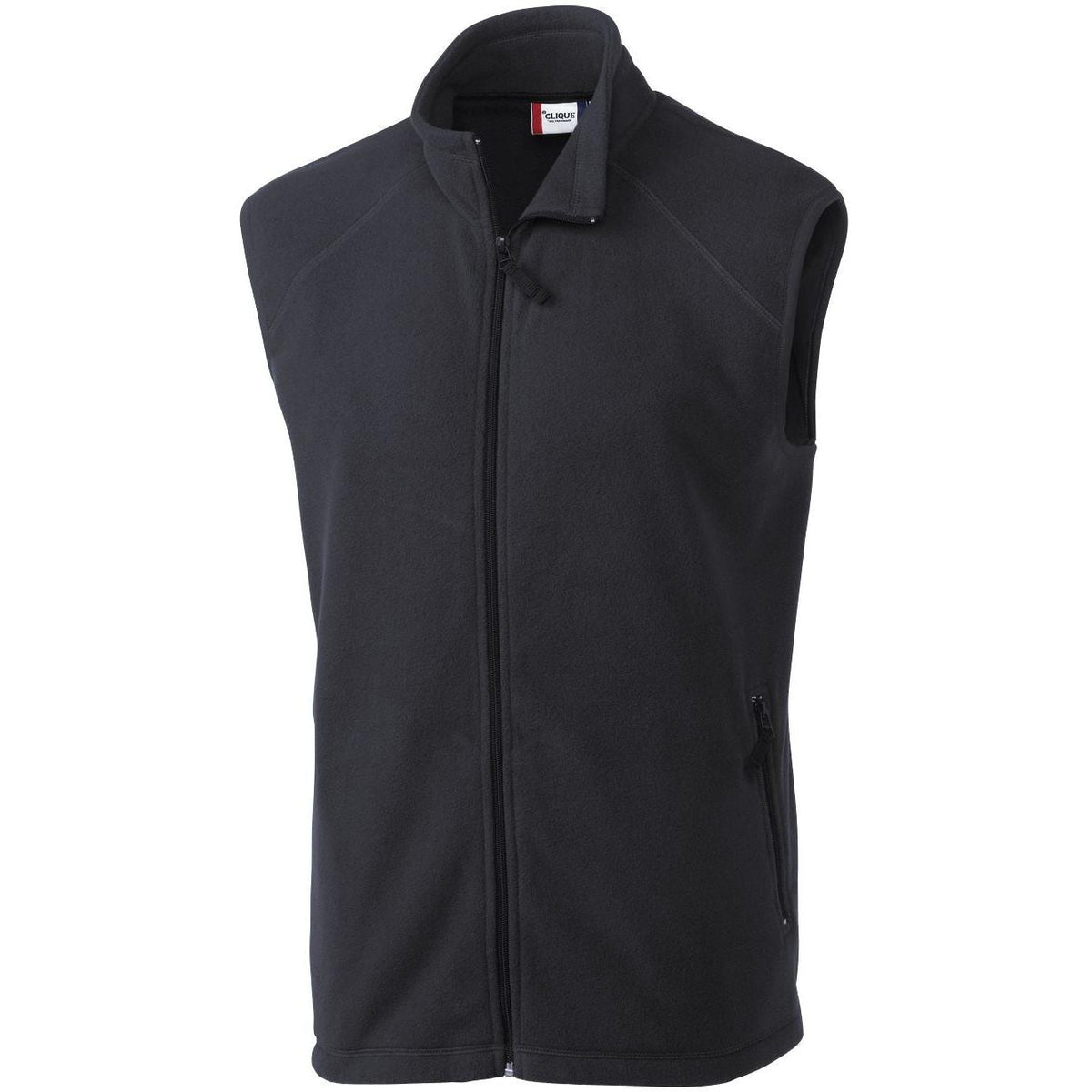 no-logo Clique Summit Full Zip Microfleece Vest-Vests-Clique-Charcoal-S-Thread Logic