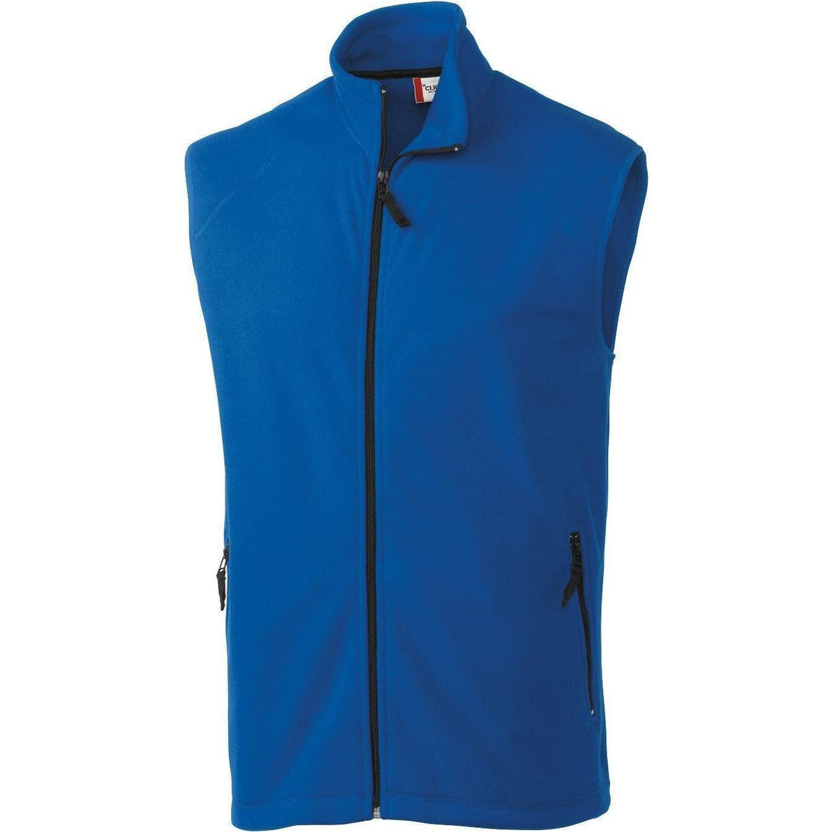 no-logo Clique Summit Full Zip Microfleece Vest-Vests-Clique-Royal Blue-S-Thread Logic