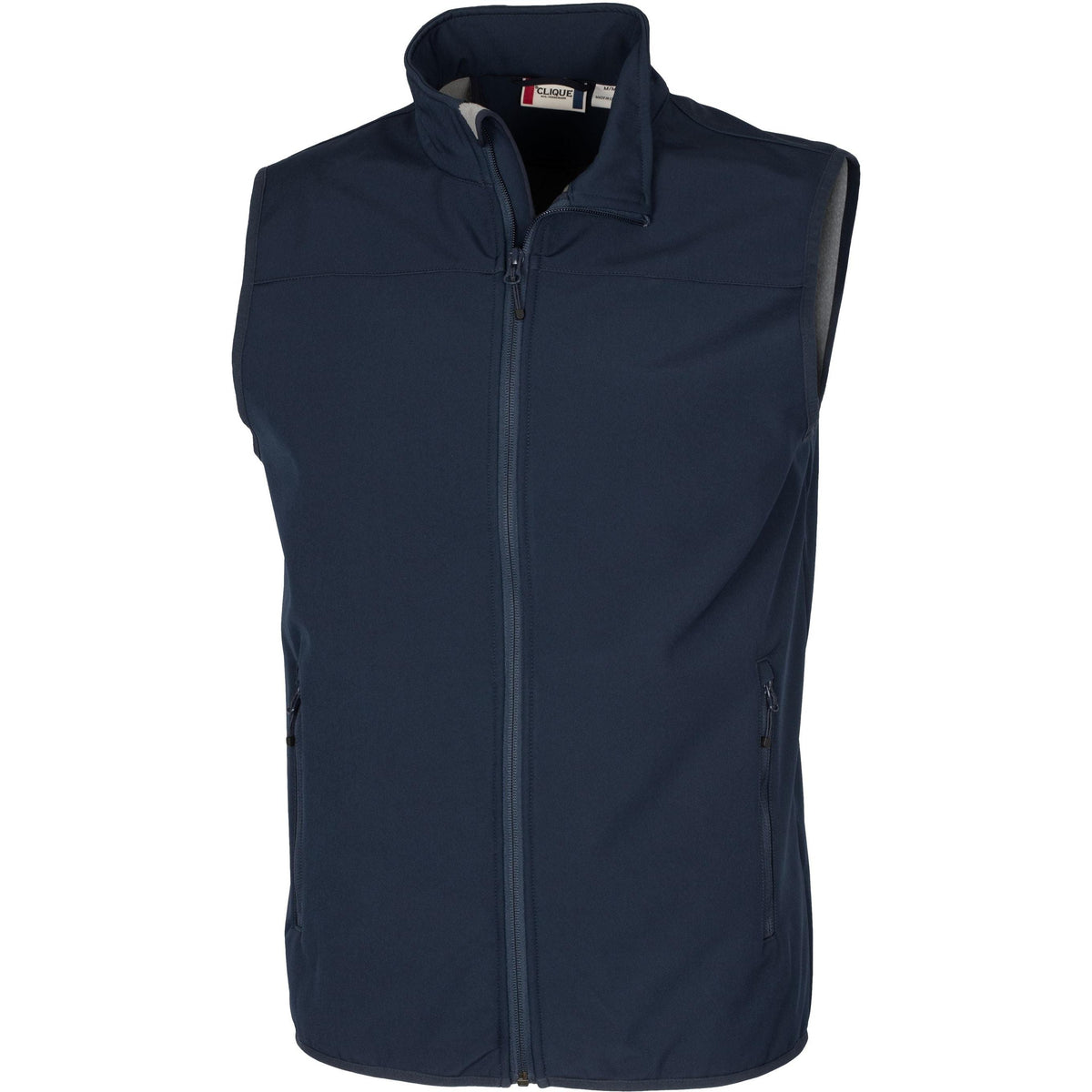 logo-left Clique Trail Softshell Vest-Vests-Clique-Dark Navy-S-Thread Logic