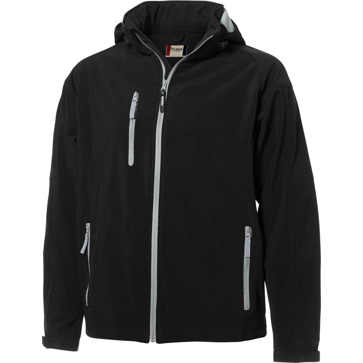 no-logo Clique Serac Hooded Jacket-Men's Jackets-Clique-Black-S-Thread Logic