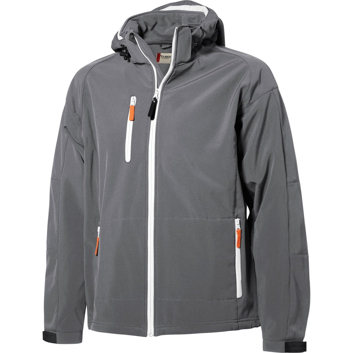 no-logo Clique Serac Hooded Jacket-Men's Jackets-Clique-Grey-S-Thread Logic