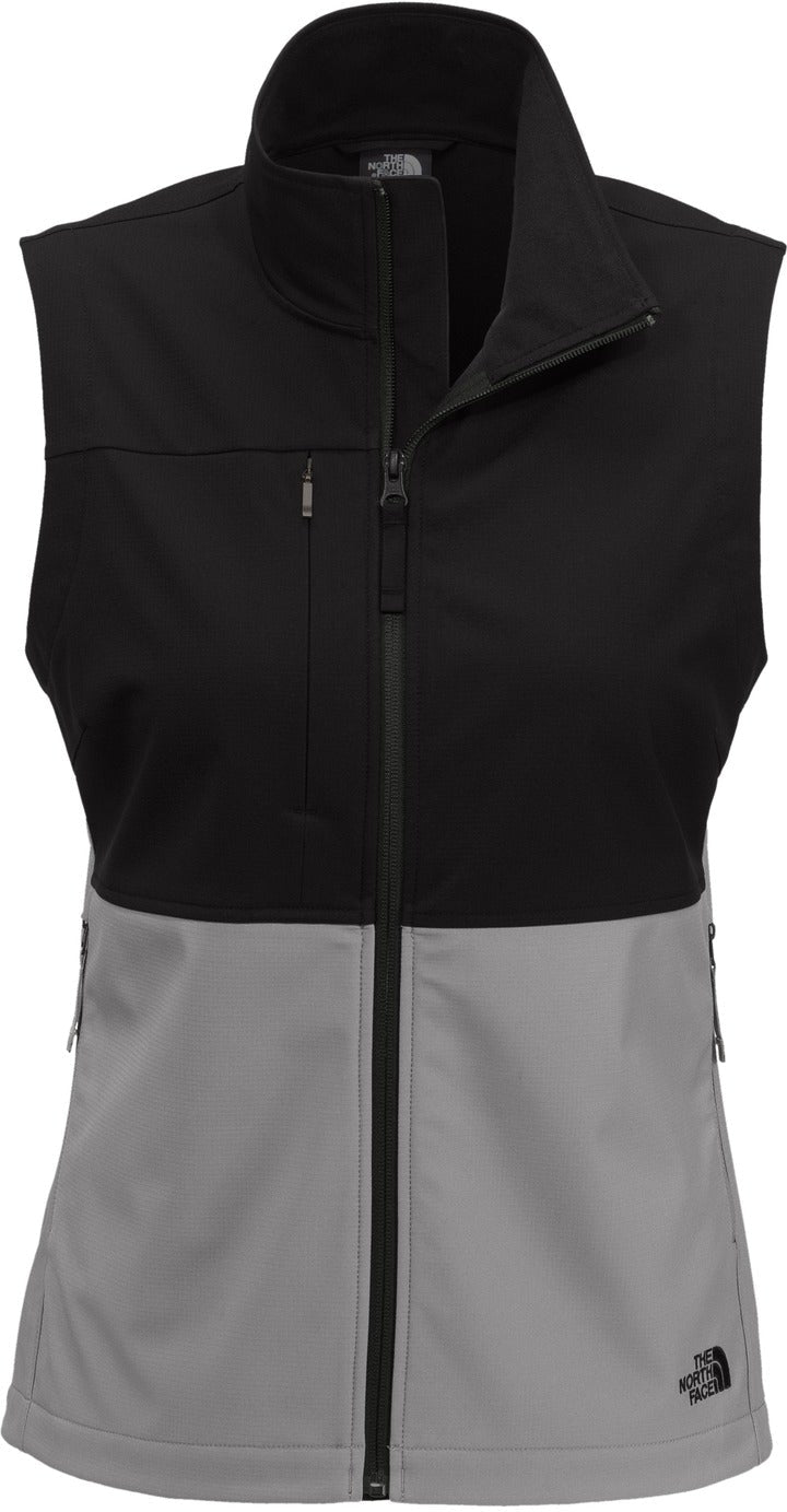 no-logo Closeout - The North Face Ladies Castle Rock Soft Shell Vest-Discontinued-The North Face-Mid Grey-S-Thread Logic