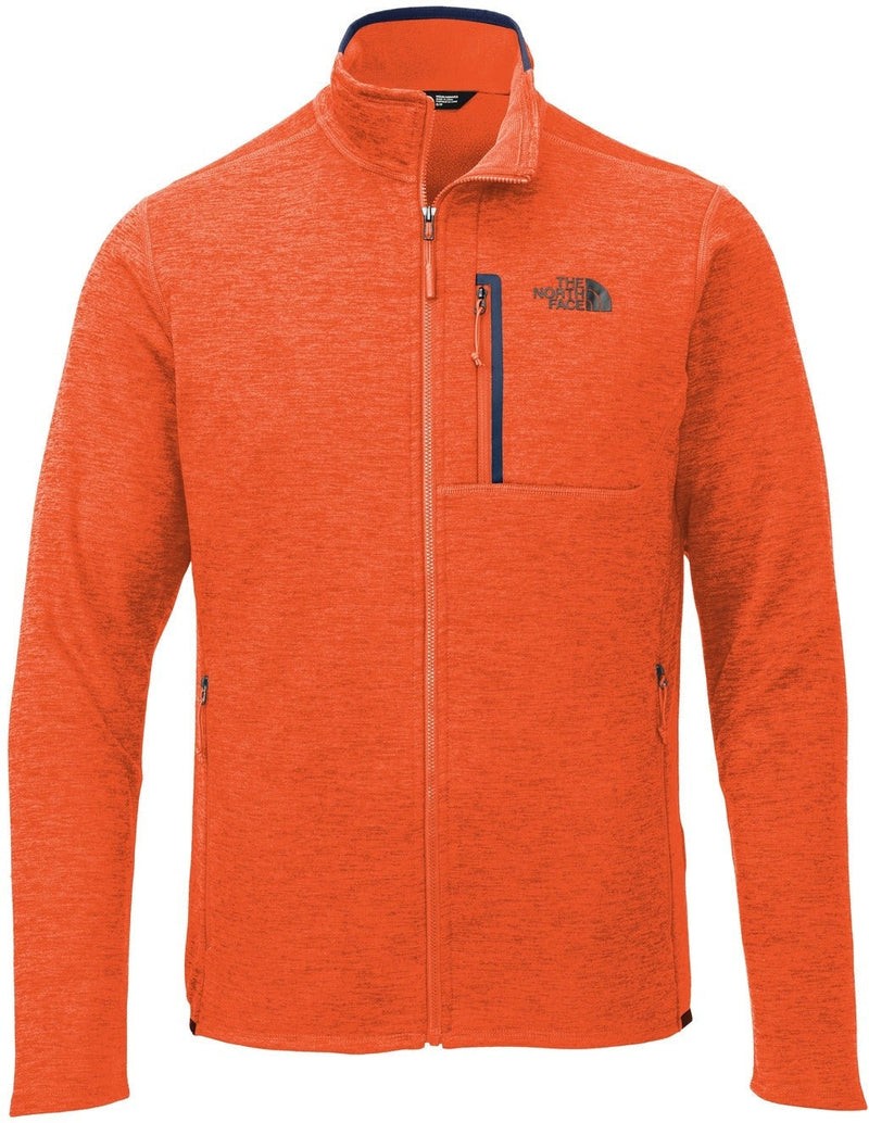 no-logo Closeout - The North Face Skyline Full Zip Fleece-Discontinued-The North Face-Zion Orange Heather/Urban Navy-L-Thread Logic