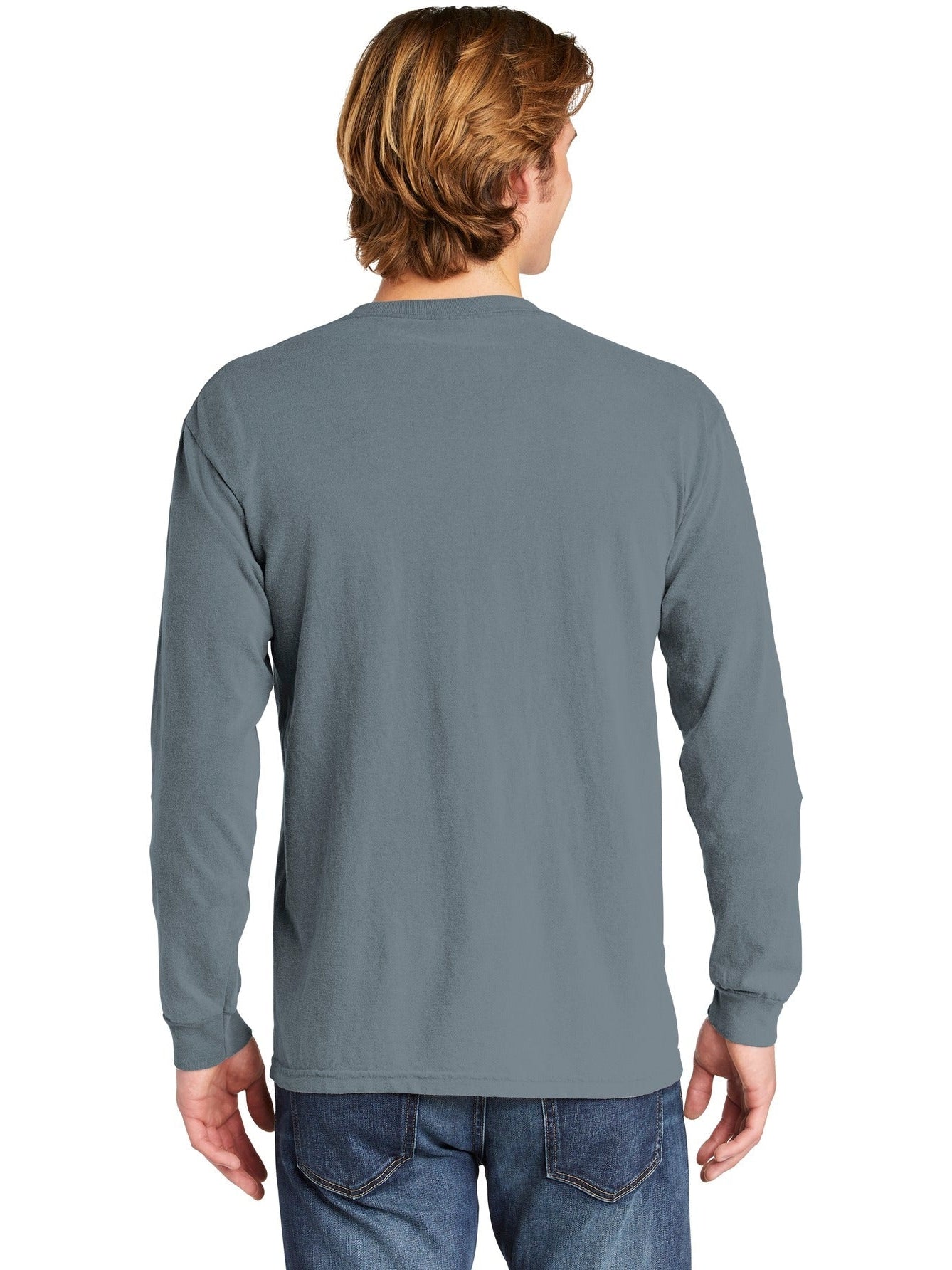 no-logo Comfort Colors Heavyweight Ring Spun Long Sleeve Pocket Tee-Regular-Comfort Colors-Thread Logic
