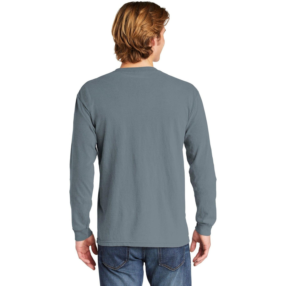 no-logo Comfort Colors Heavyweight Ring Spun Long Sleeve Pocket Tee-Regular-Comfort Colors-Thread Logic