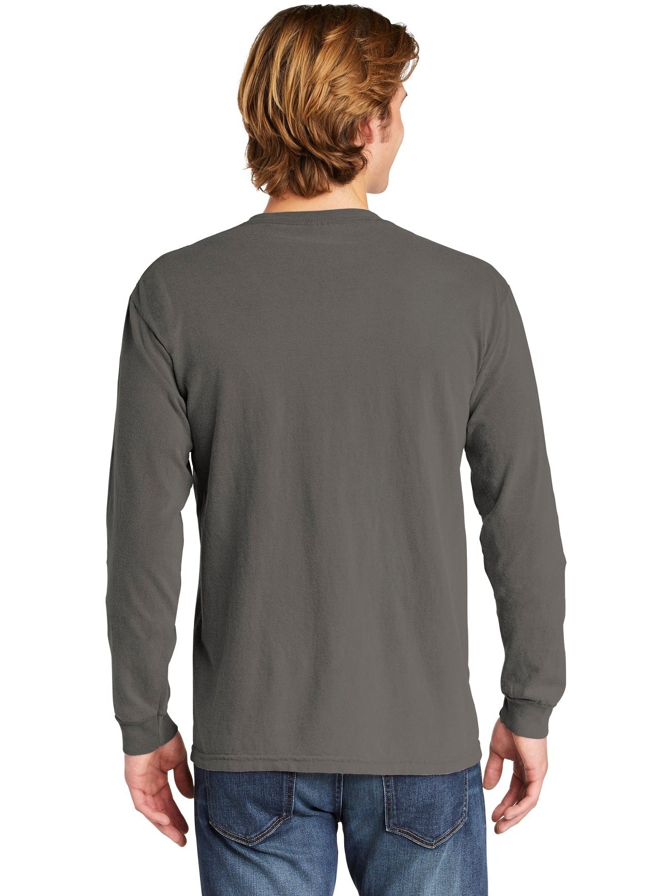no-logo Comfort Colors Heavyweight Ring Spun Long Sleeve Pocket Tee-Regular-Comfort Colors-Thread Logic