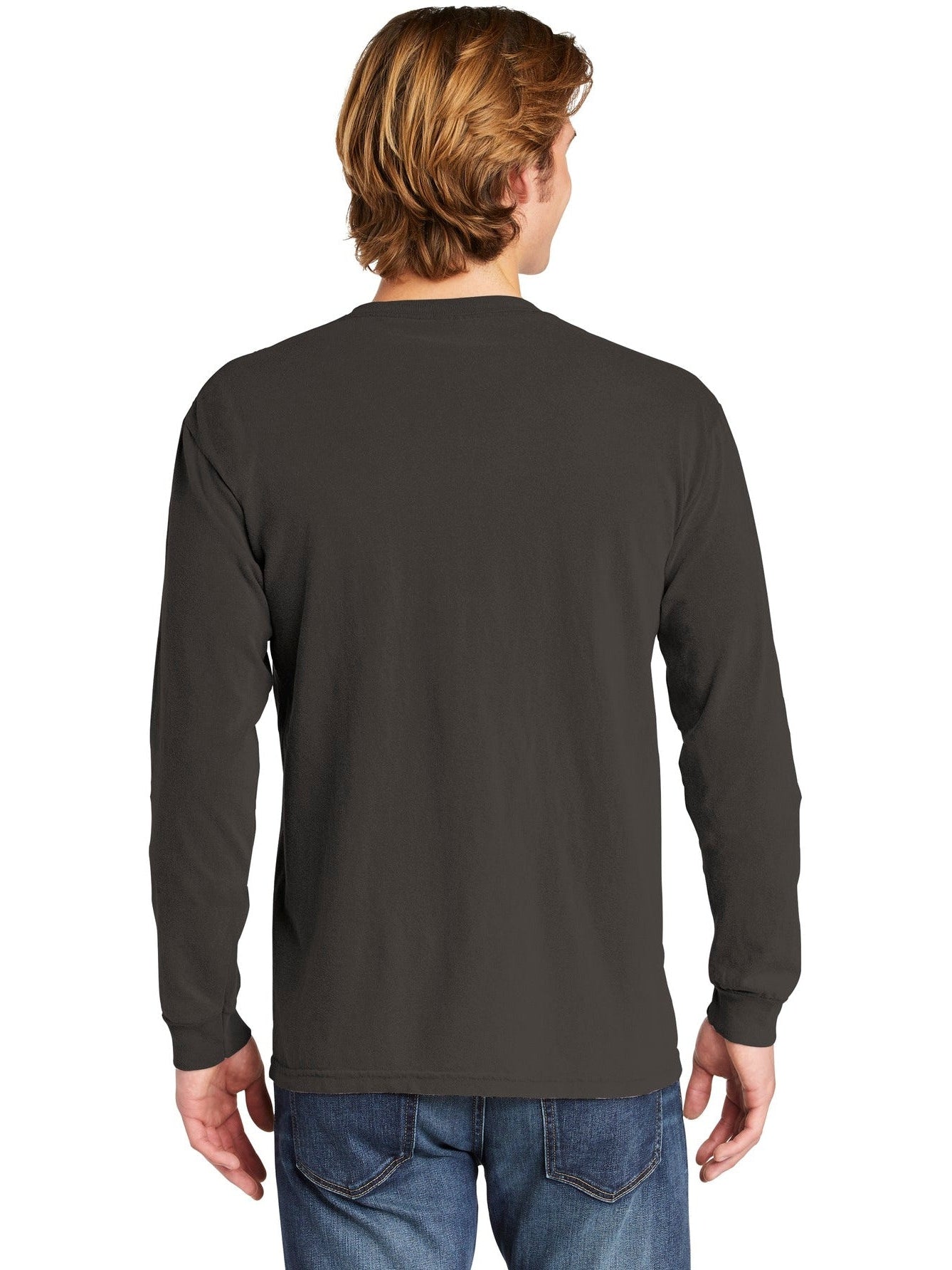 no-logo Comfort Colors Heavyweight Ring Spun Long Sleeve Pocket Tee-Regular-Comfort Colors-Thread Logic