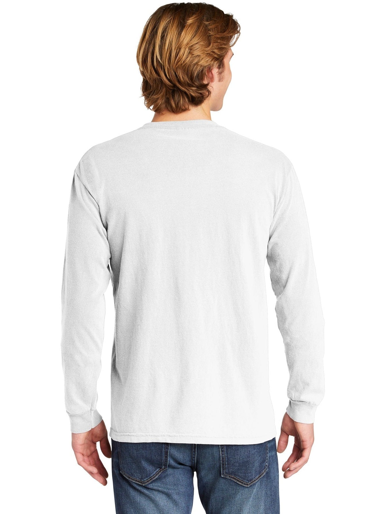 no-logo Comfort Colors Heavyweight Ring Spun Long Sleeve Pocket Tee-Regular-Comfort Colors-Thread Logic