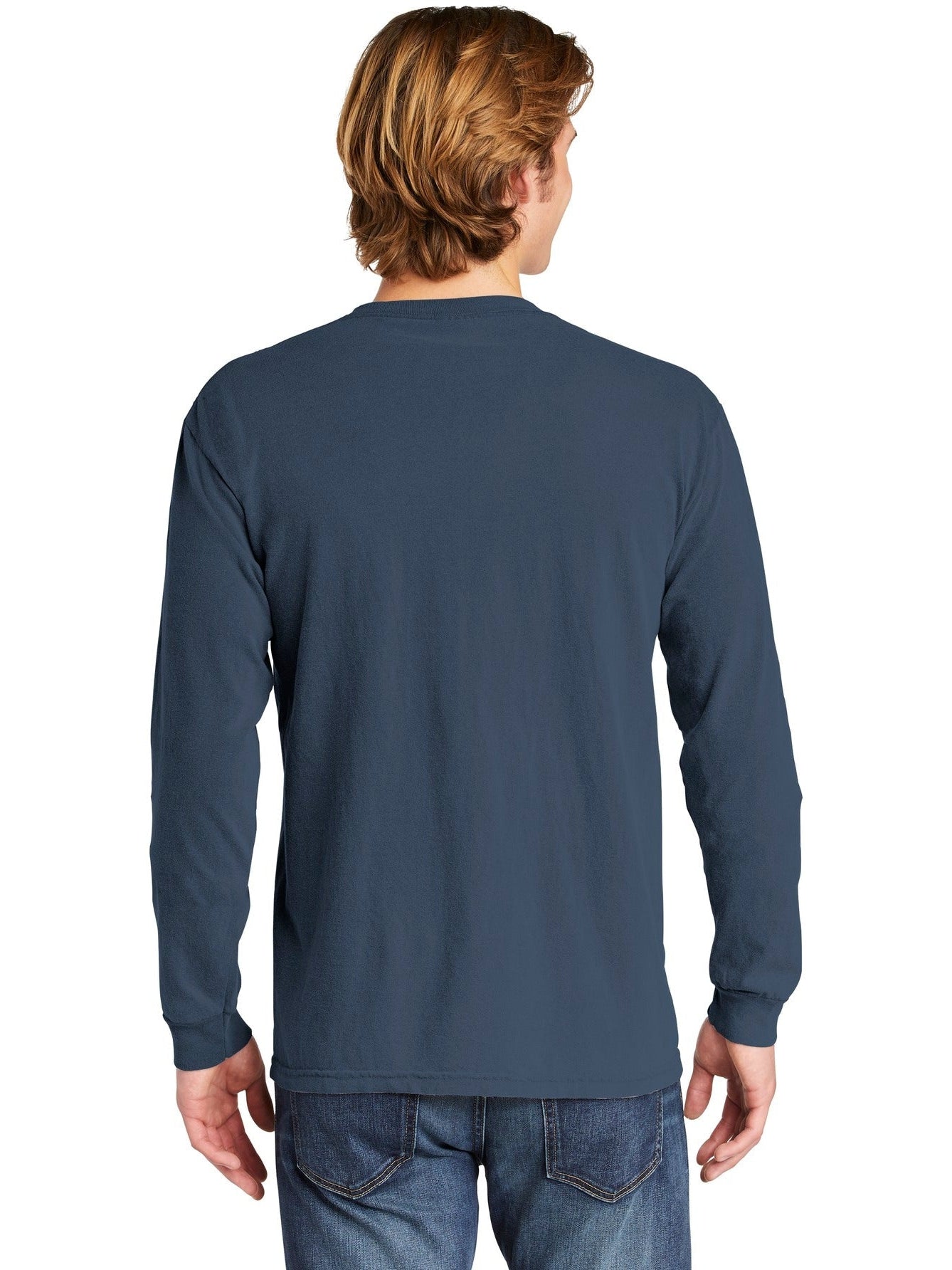 no-logo Comfort Colors Heavyweight Ring Spun Long Sleeve Pocket Tee-Regular-Comfort Colors-Thread Logic