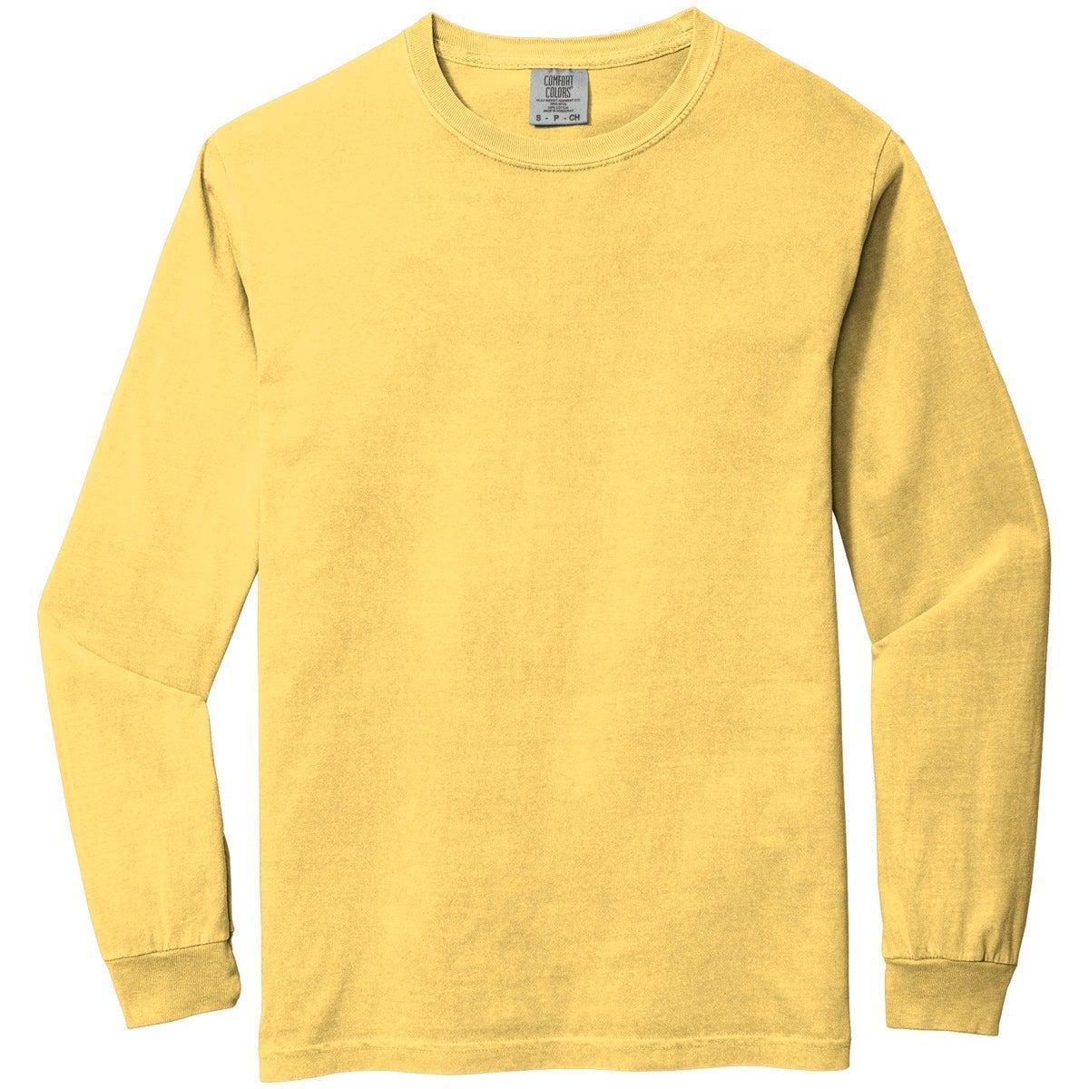 no-logo Comfort Colors Heavyweight Ring Spun Long Sleeve Tee