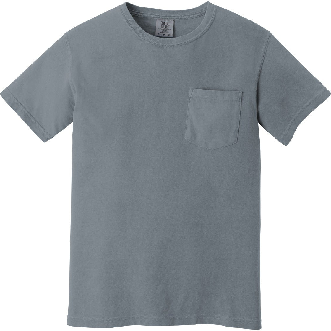 『TEN TEE POCKET GRAY』 Comfort Colors Ring Spun Pocket Tee & Embroidery | 6030