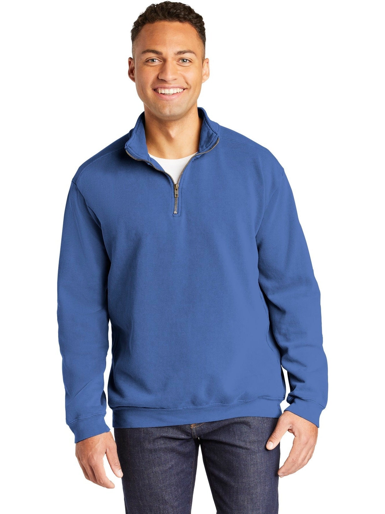 no-logo Comfort Colors Ring Spun 1/4-Zip Sweatshirt-Regular-Comfort Colors-Thread Logic