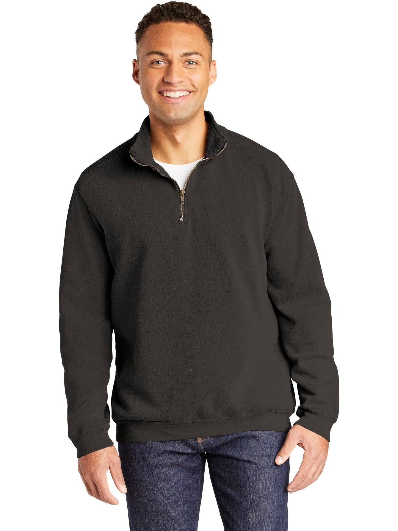 no-logo Comfort Colors Ring Spun 1/4-Zip Sweatshirt-Regular-Comfort Colors-Thread Logic