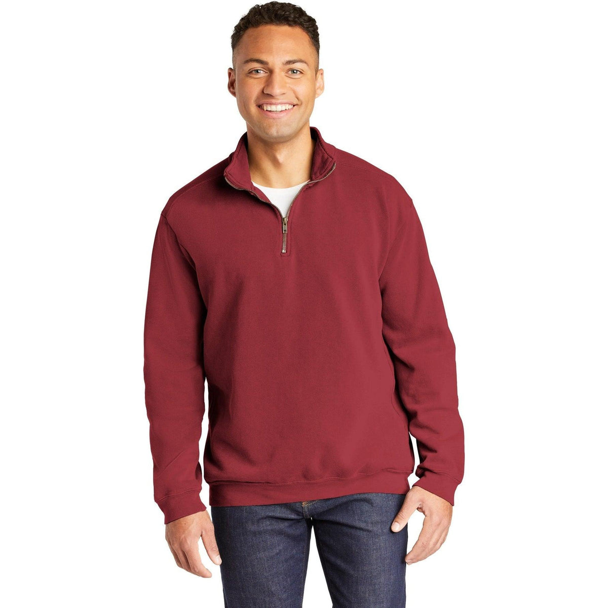 no-logo Comfort Colors Ring Spun 1/4-Zip Sweatshirt-Regular-Comfort Colors-Thread Logic