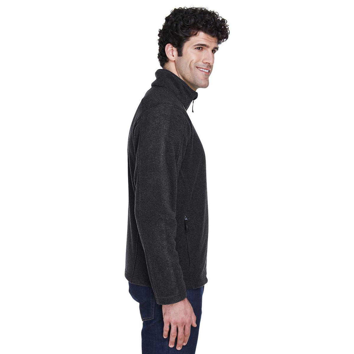 no-logo Core 365 Fleece Jacket-Men's Jackets-CORE365-Thread Logic