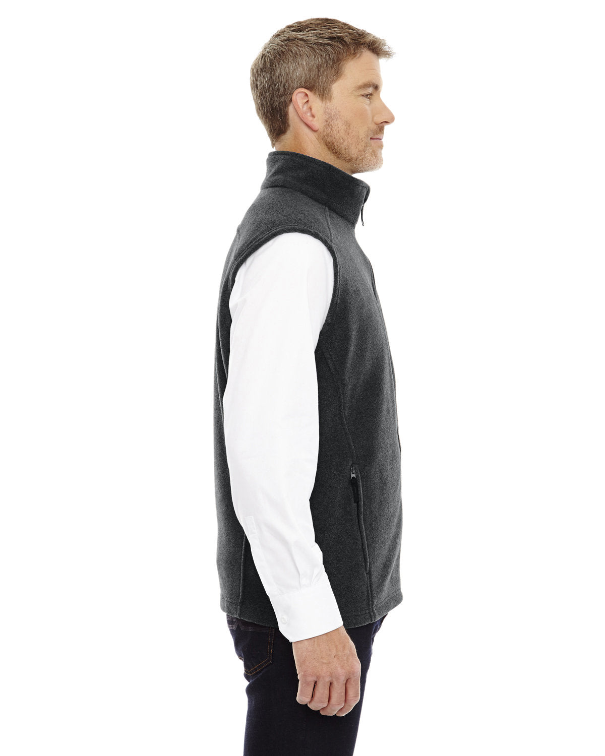 no-logo Core 365 Journey Fleece Vest-Men's Layering-CORE365-Thread Logic
