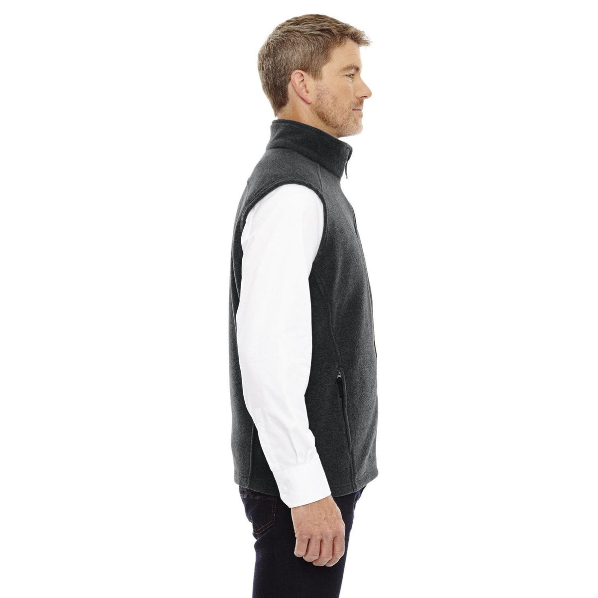 no-logo Core 365 Journey Fleece Vest-Men's Layering-CORE365-Thread Logic