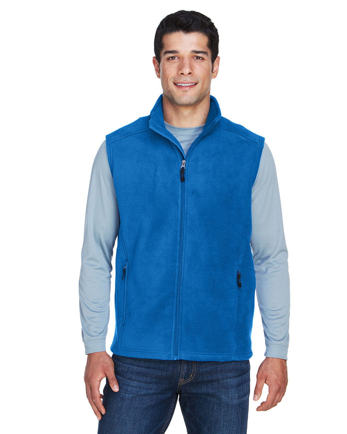  Core 365 Journey Fleece Vest-Men's Layering-CORE365-True Royal-S-Thread Logic