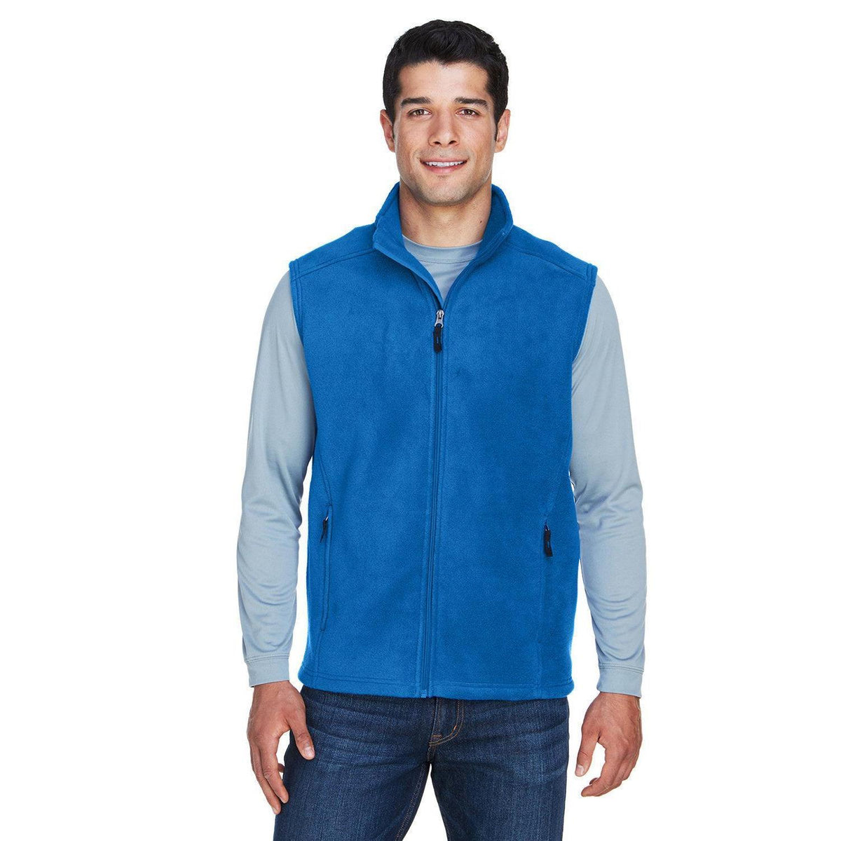 no-logo  Core 365 Journey Fleece Vest-Men's Layering-CORE365-True Royal-S-Thread Logic