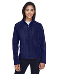  Core 365 Ladies Fleece Jacket-Ladies Jackets-CORE365-Classic Navy-XS-Thread Logic