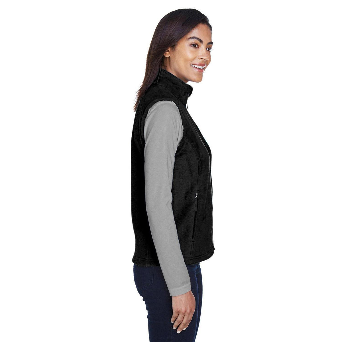 no-logo Core 365 Ladies Journey Fleece Vest-Ladies Layering-CORE365-Thread Logic