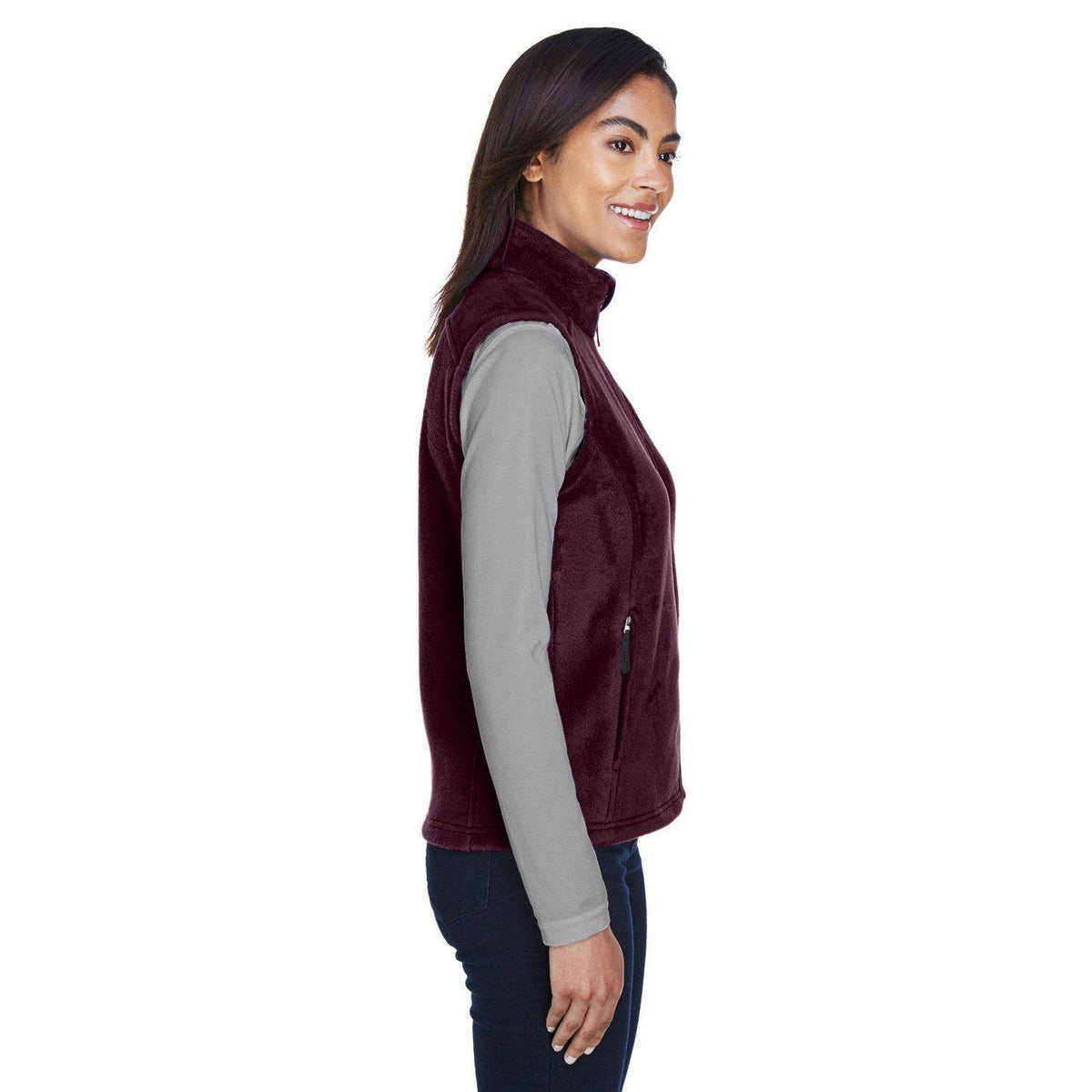 no-logo Core 365 Ladies Journey Fleece Vest-Ladies Layering-CORE365-Thread Logic