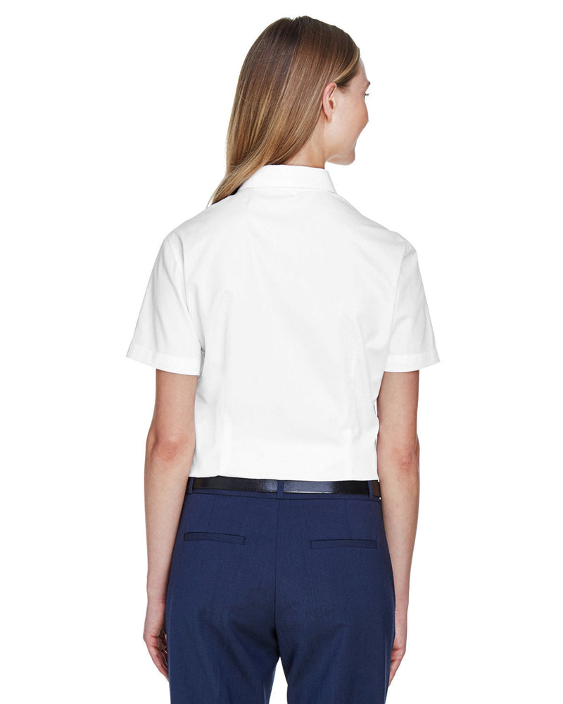 no-logo Core 365 Ladies Optimum Short-Sleeve Twill Shirt-Ladies Dress Shirts-CORE365-Thread Logic