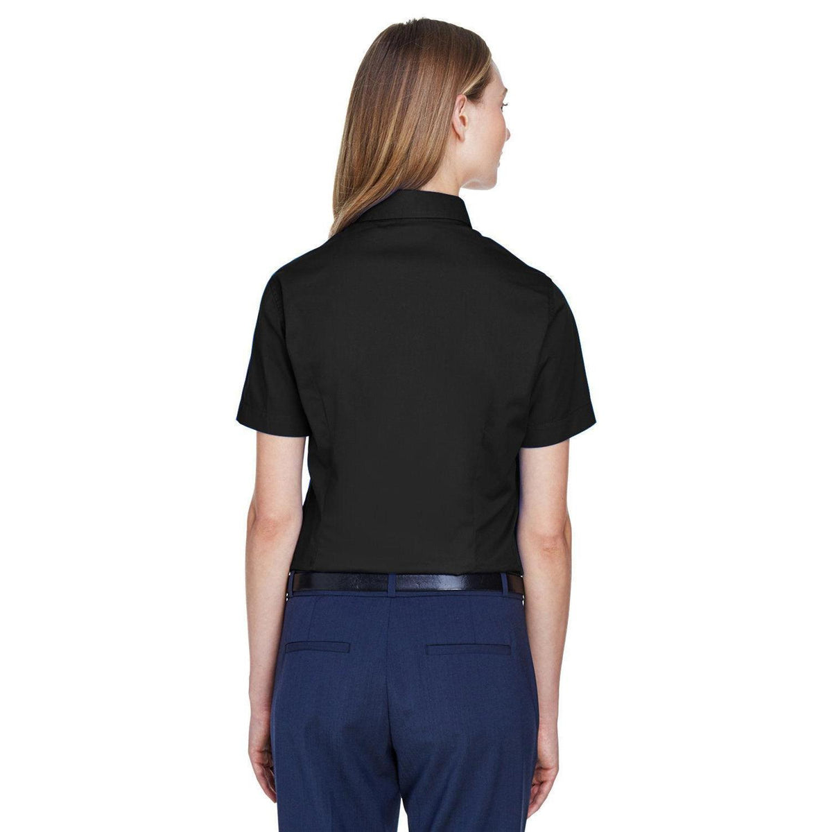 no-logo Core 365 Women's Optimum Short-Sleeve Twill Shirt-Dress Shirts-CORE365-Thread Logic