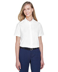  Core 365 Ladies Optimum Short-Sleeve Twill Shirt-Ladies Dress Shirts-CORE365-White-XS-Thread Logic