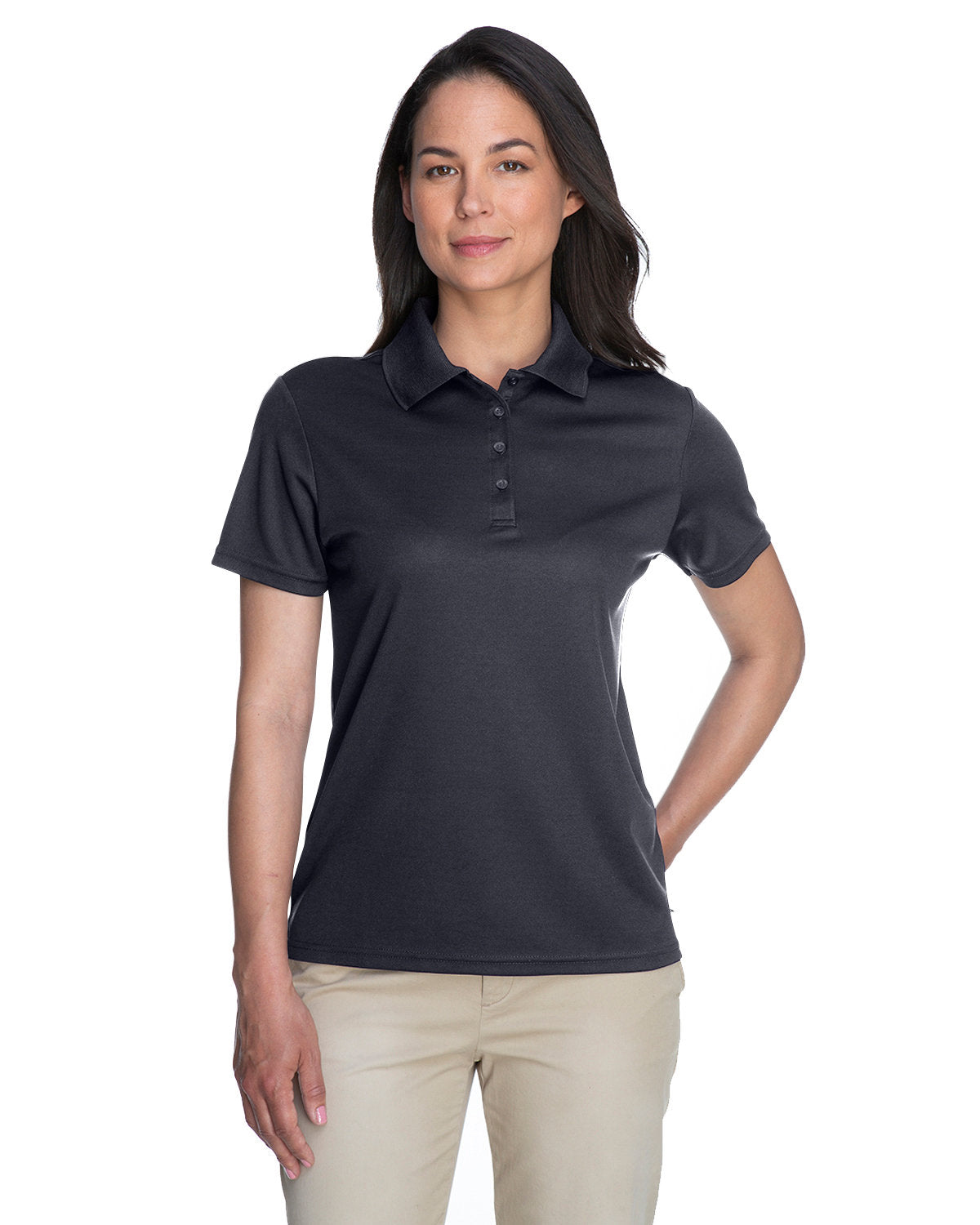  Core 365 Ladies Performance Pique Polo-Ladies Polos-CORE365-Carbon-XS-Thread Logic