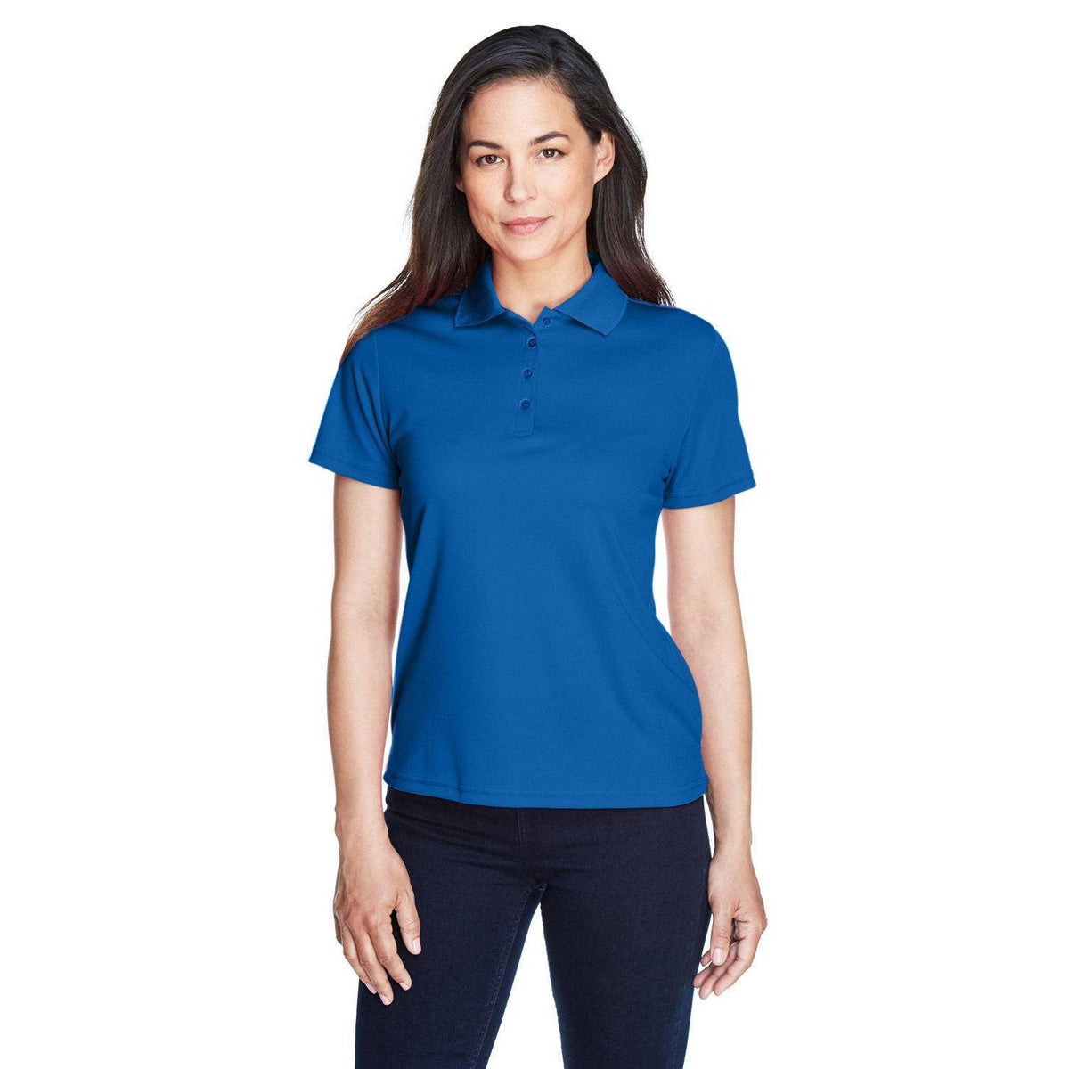 no-logo Core 365 Women's Performance Pique Polo-Ladies Polos-CORE365-True Royal-XS-Thread Logic