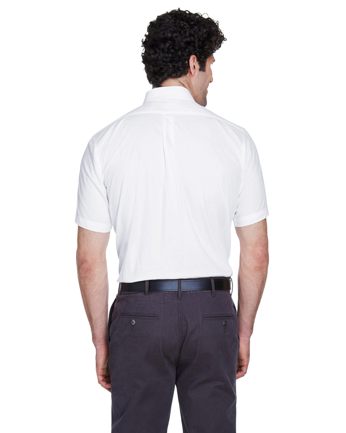 no-logo Core 365 Optimum Short-Sleeve Twill Shirt-Men's Dress Shirts-CORE365-Thread Logic