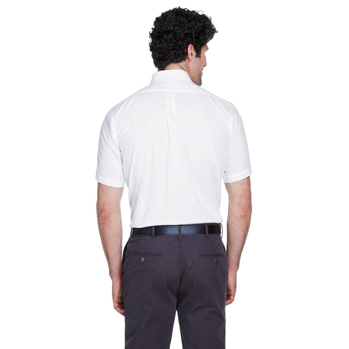 no-logo Core 365 Optimum Short-Sleeve Twill Shirt-Dress Shirts-CORE365-Thread Logic