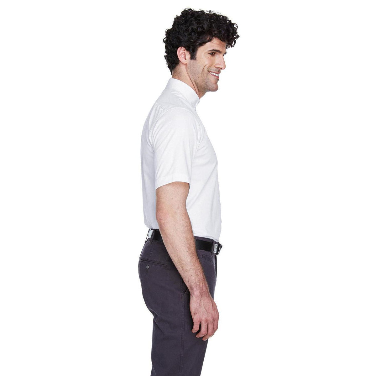 no-logo Core 365 Optimum Short-Sleeve Twill Shirt-Dress Shirts-CORE365-Thread Logic