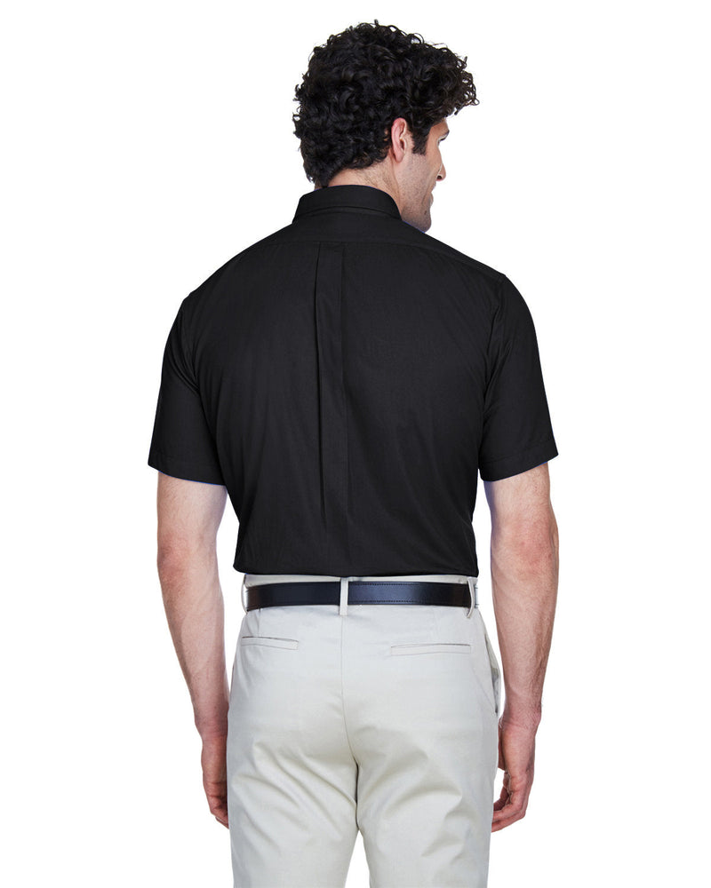 no-logo Core 365 Optimum Short-Sleeve Twill Shirt-Men's Dress Shirts-CORE365-Thread Logic