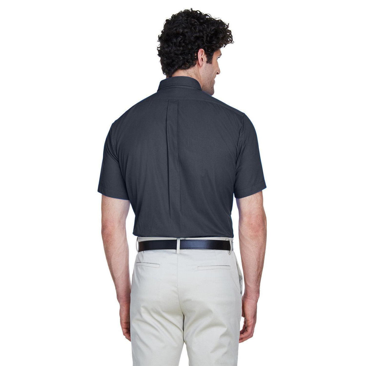 no-logo Core 365 Optimum Short-Sleeve Twill Shirt-Dress Shirts-CORE365-Thread Logic