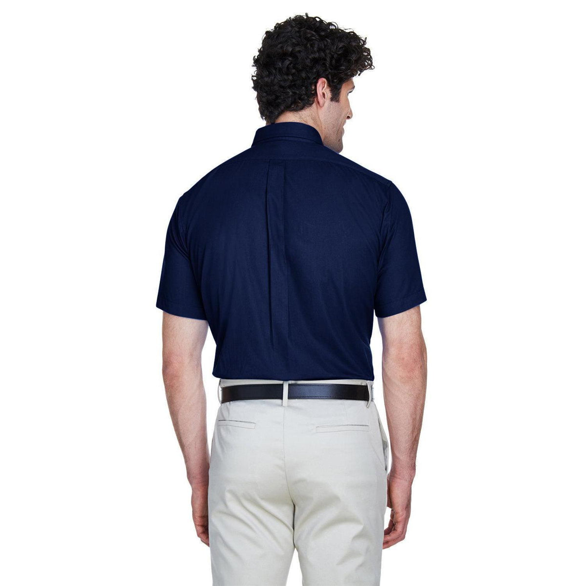 no-logo Core 365 Optimum Short-Sleeve Twill Shirt-Dress Shirts-CORE365-Thread Logic