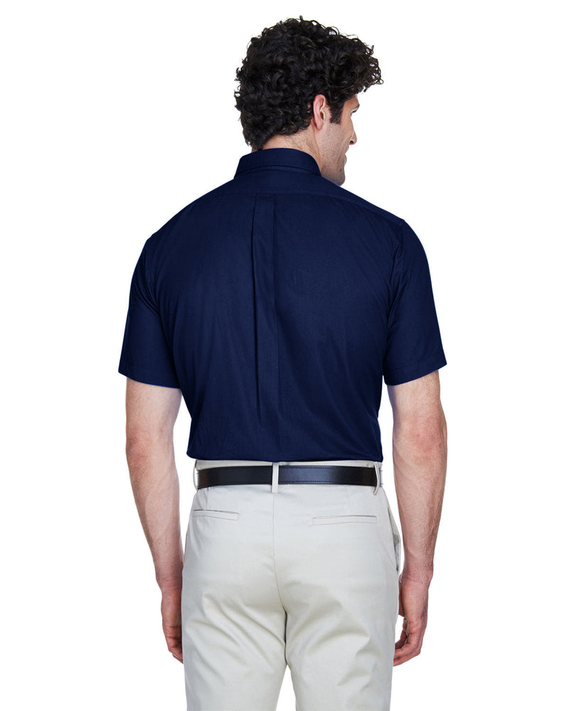 no-logo Core 365 Optimum Short-Sleeve Twill Shirt-Men's Dress Shirts-CORE365-Thread Logic