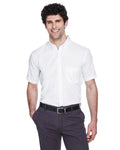  Core 365 Optimum Short-Sleeve Twill Shirt-Men's Dress Shirts-CORE365-White-S-Thread Logic