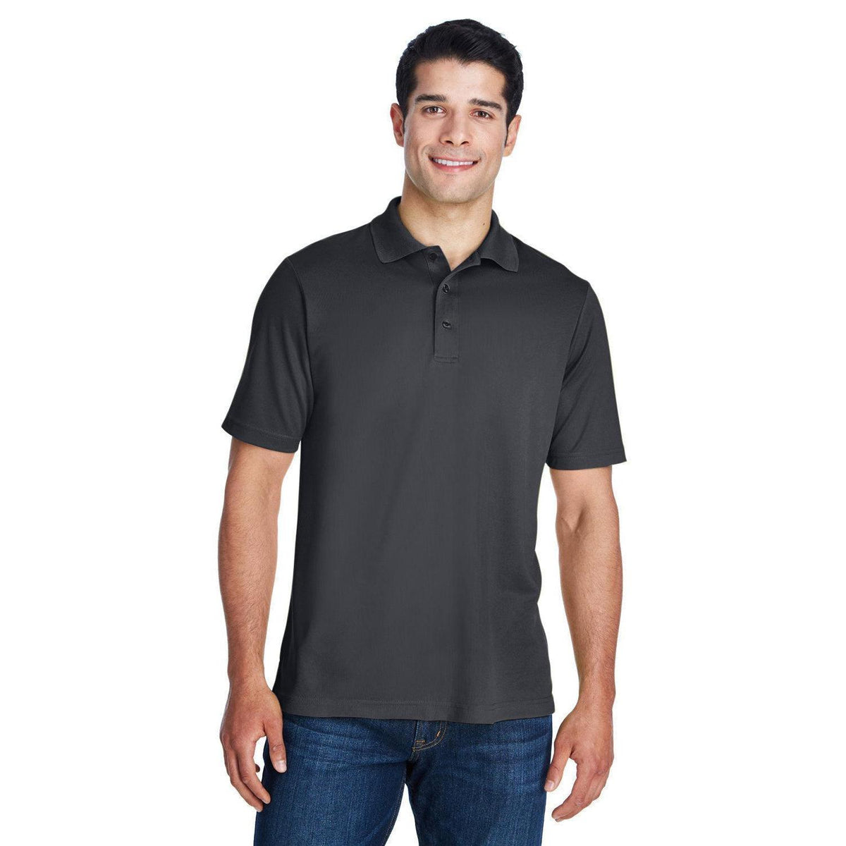 logo-left Core 365 Performance Pique Polo Shirt-Men's Polos-CORE365-Carbon-S-Thread Logic