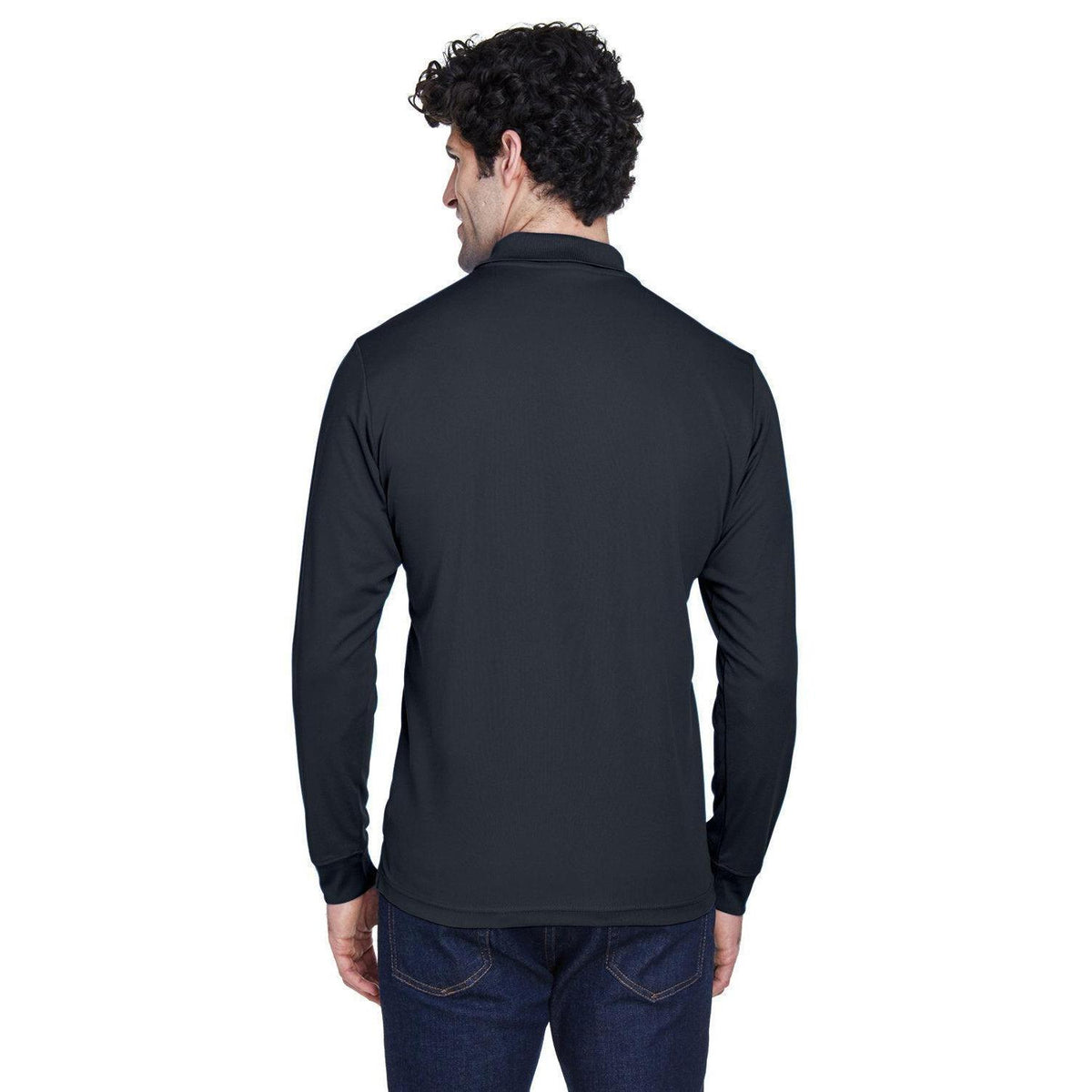 no-logo Core 365 Pinnacle Performance Long-Sleeve Pique Polo-Polos-CORE365-Thread Logic