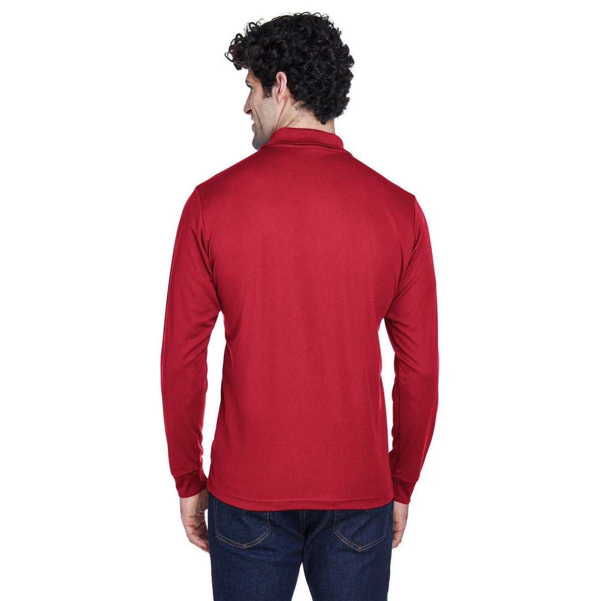 no-logo Core 365 Pinnacle Performance Long-Sleeve Pique Polo-Polos-CORE365-Thread Logic