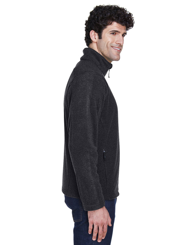 no-logo Core 365 Tall Fleece Jacket-Men's Jackets-CORE365-Thread Logic